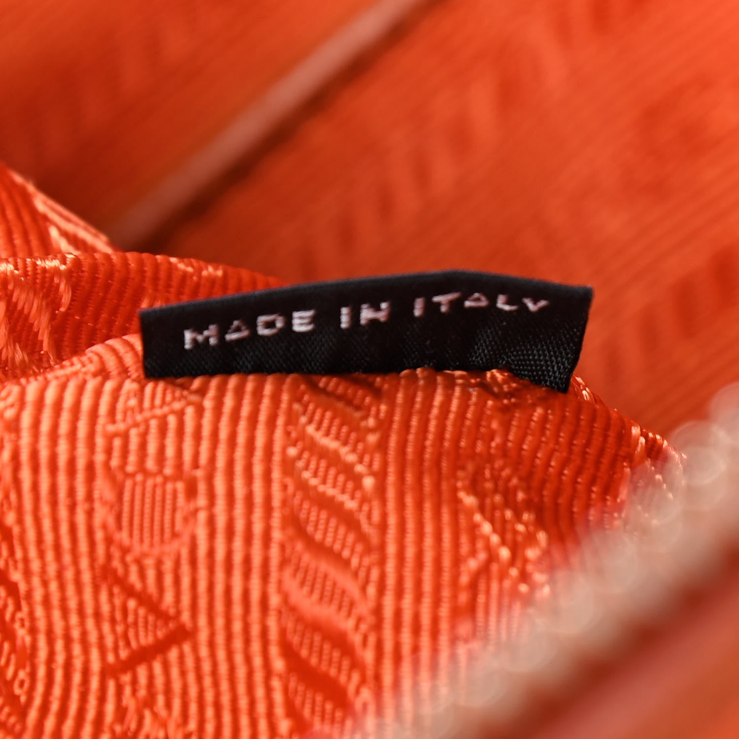 Prada Tessuto Nylon Saffiano Tote Papaya 8 of 9