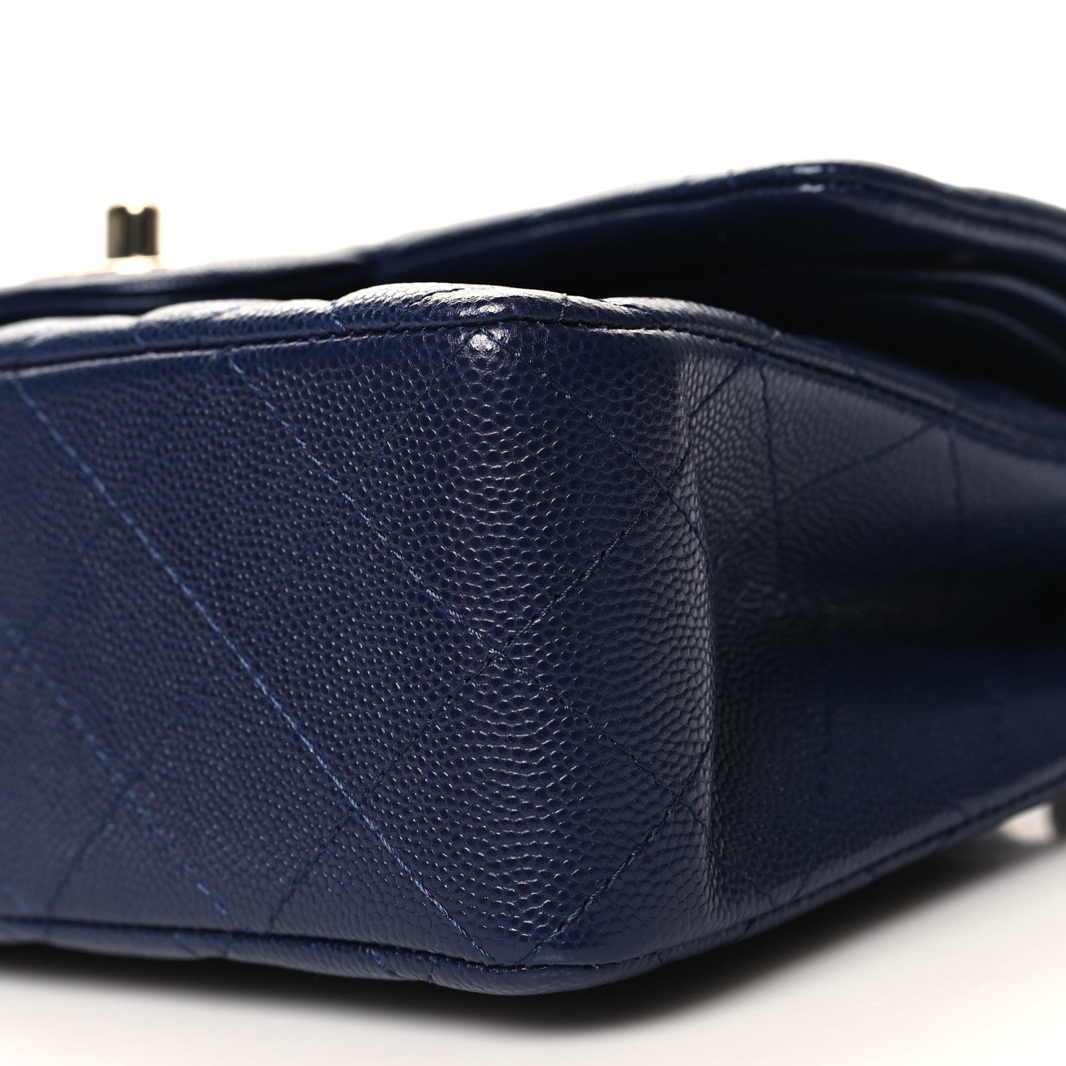 Chanel Caviar Quilted Small Double Flap Blue 10 of 11