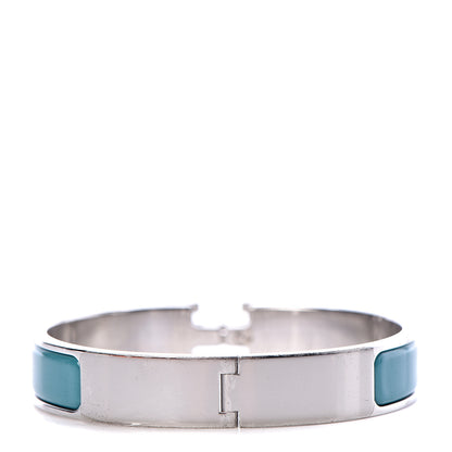 Hermes Enamel Narrow Clic Clac H Bracelet GM Vert Bleuete 3 of 5