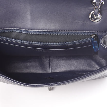 Chanel Lambskin Quilted Elementary Chic Flap Navy 6 of 11