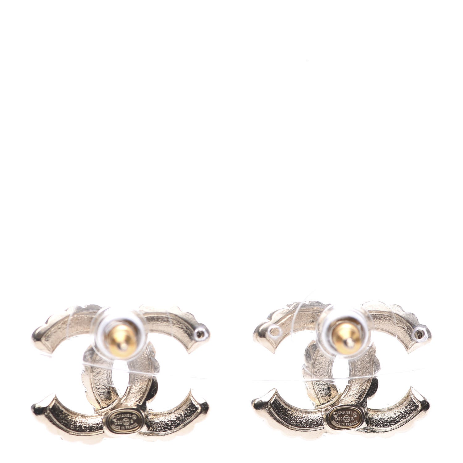 Chanel Pearl Queen of France CC Earrings Gold 4 of 5