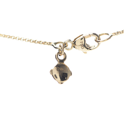 David Yurman 18K Yellow Gold Diamond 16mm Stax Pendant Necklace 5 of 7