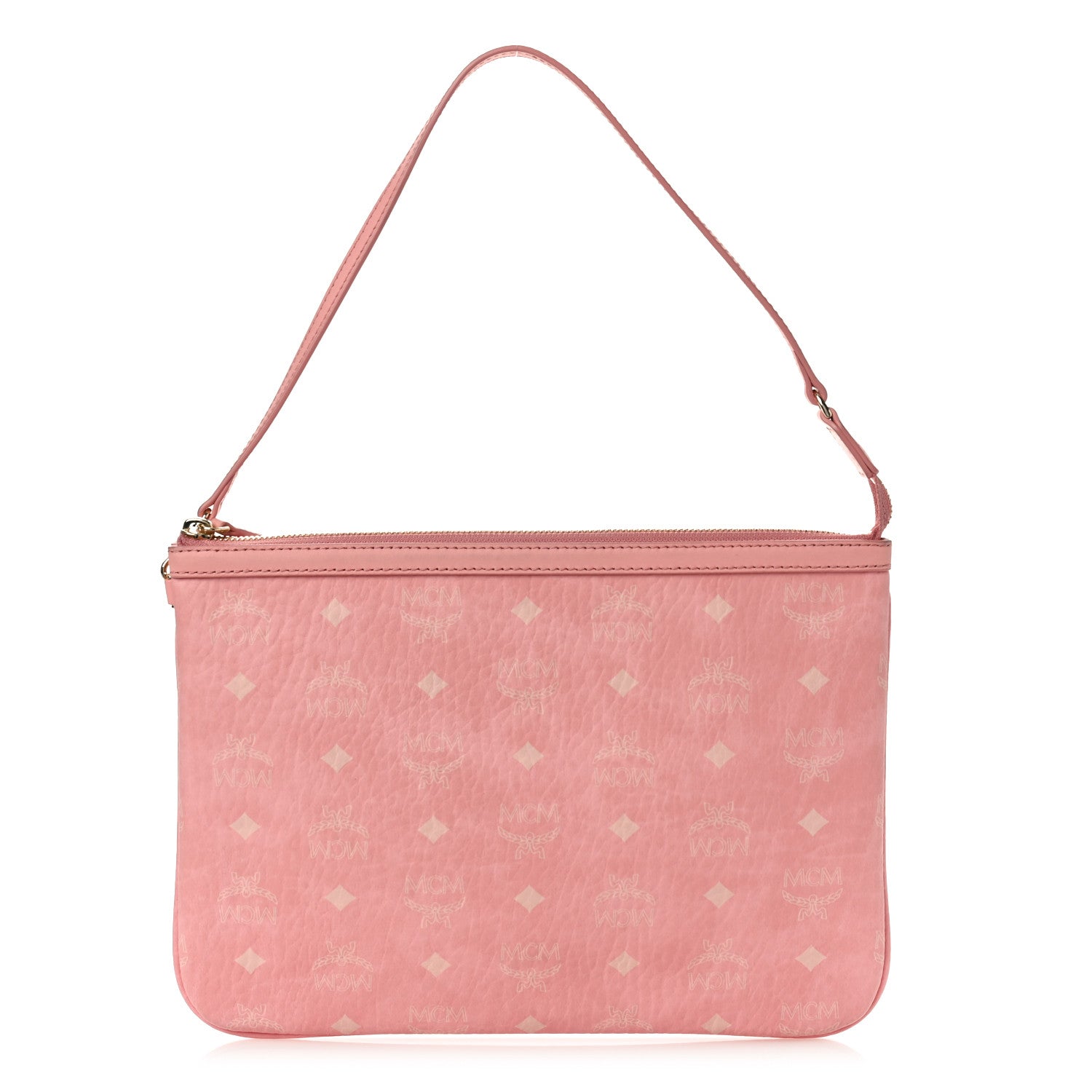 MCM Viseto Stark Wristlet Pouch Pink 1 of 8