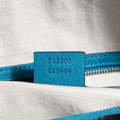 Gucci Monogram Vintage Web Medium Boston Teal 7 of 10