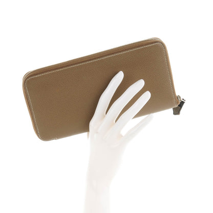 Hermes Epsom Silk'in Wallet Etoupe 2 of 7