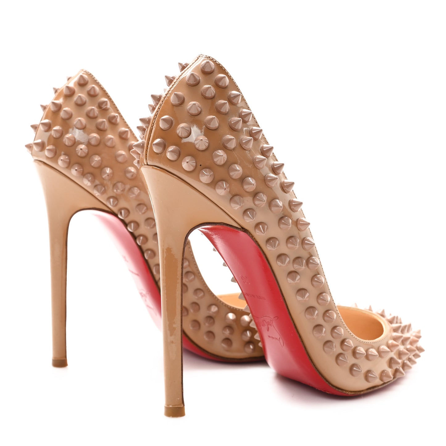Patent Pigalle Spikes 120 Pumps 36 Nude