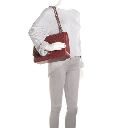 Chanel Caviar Quilted Maxi Double Flap Red 2 of 9
