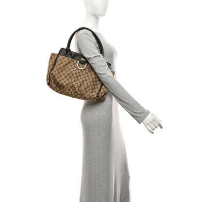 Gucci Monogram D Gold Tote Dark Brown 2 of 10