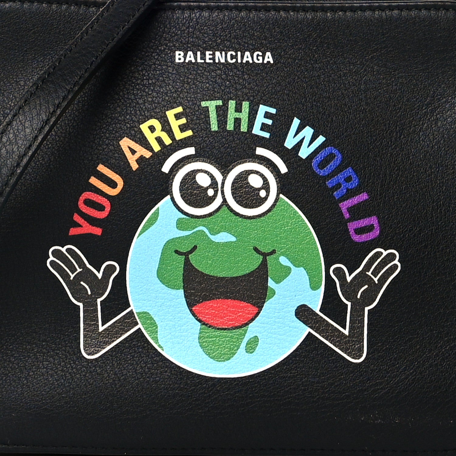 Balenciaga Calfskin Everyday You Are The World S Camera Bag Black 7 of 9