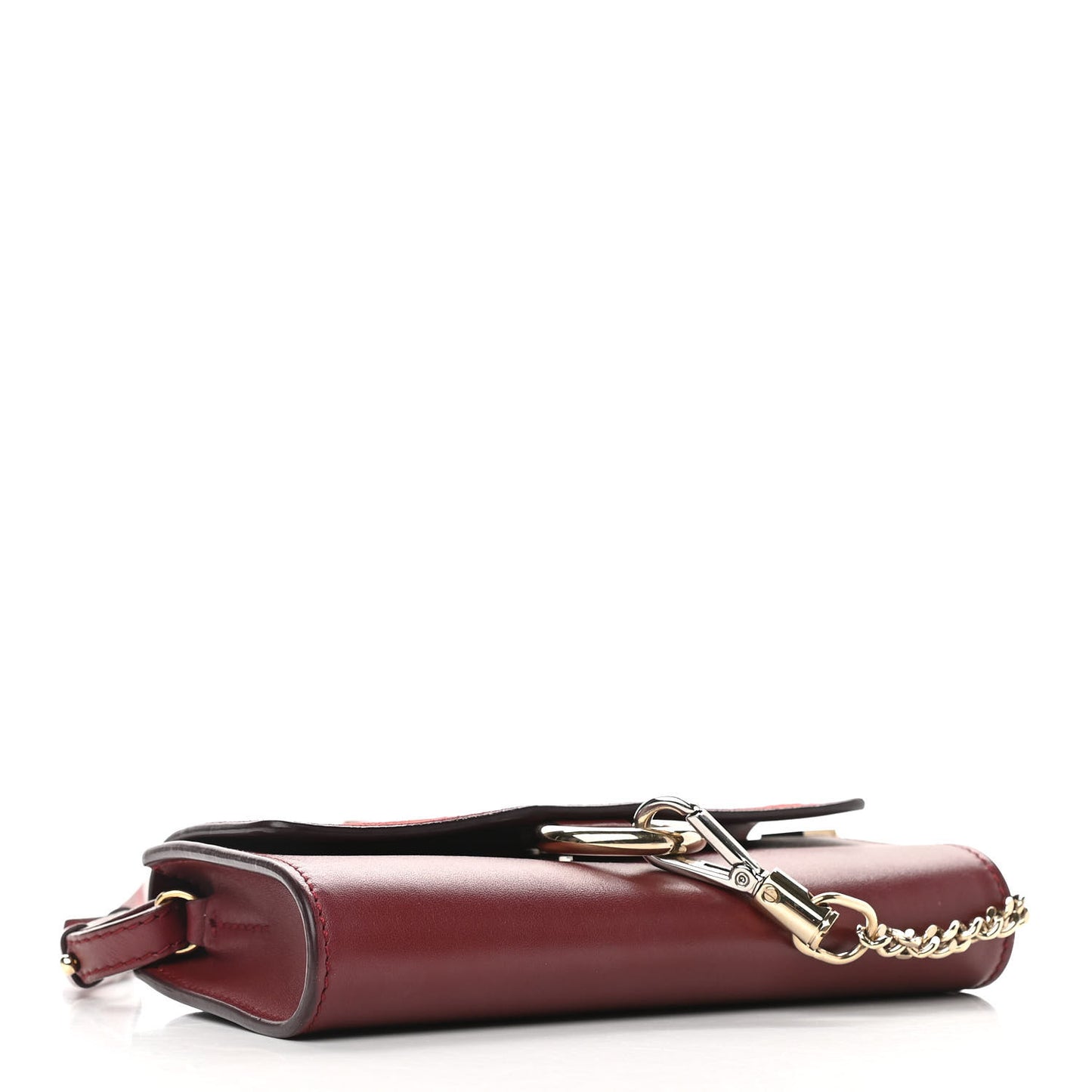 Suede Calfskin Mini Faye Shoulder Bag Plum Purple
