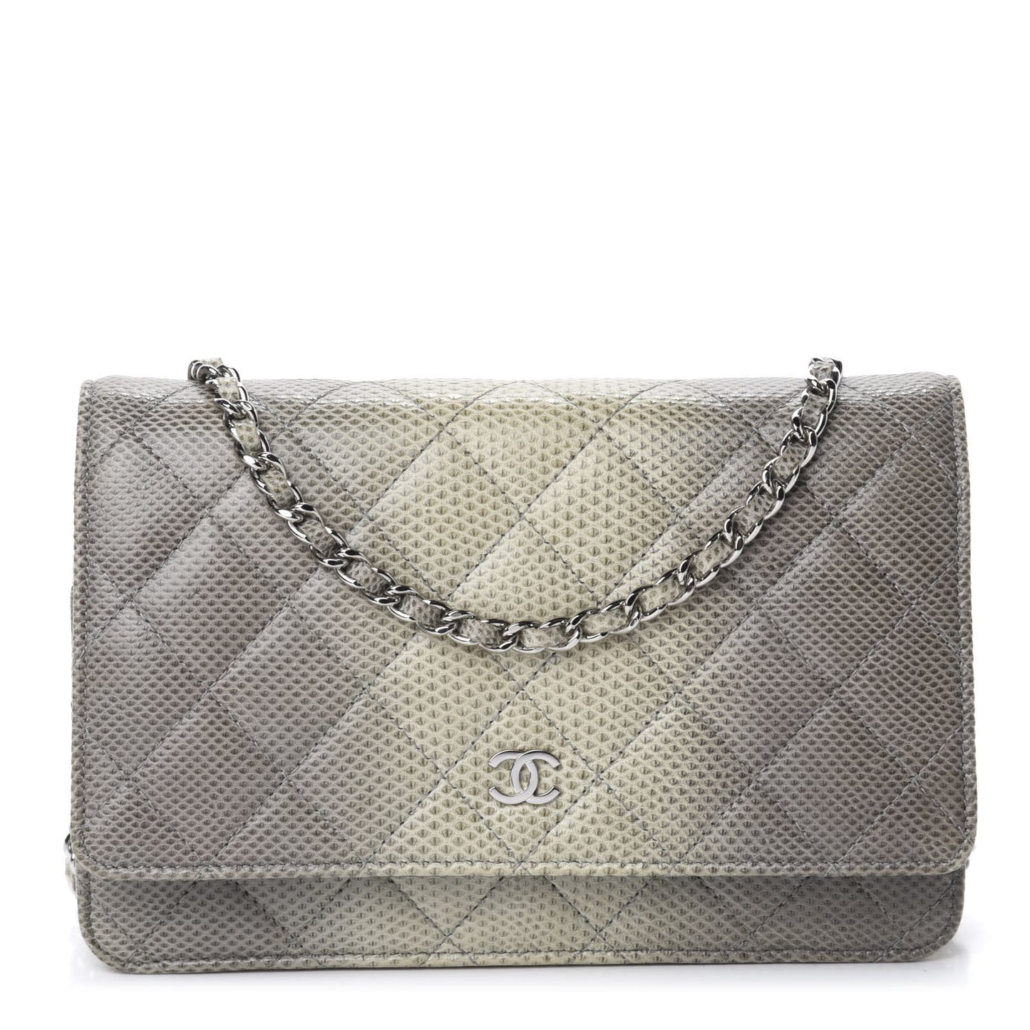 Lizard Ombre Wallet on Chain WOC Grey