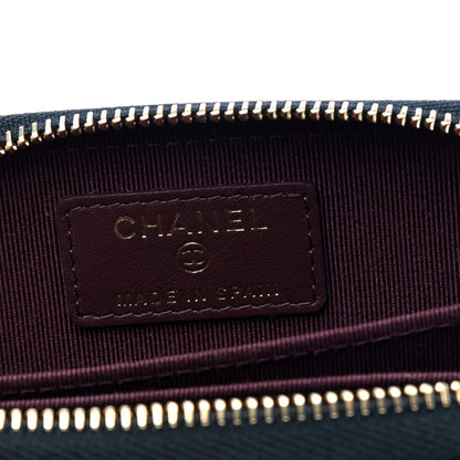 Chanel Caviar Quilted Zip Coin Purse Black 4 of 4