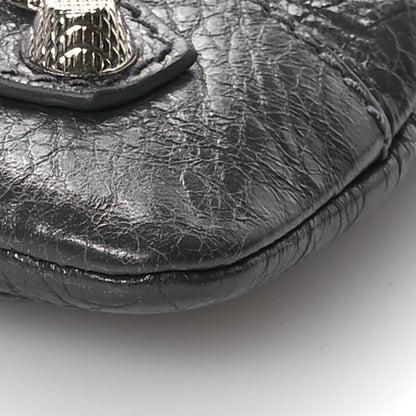 Balenciaga Agneau Giant 12 Silver Hardware Envelope Strap Clutch  Gris Fossile 11 of 11