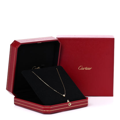 Cartier 18K Yellow Gold Diamond LM D'Amour Pendant Necklace 7 of 7