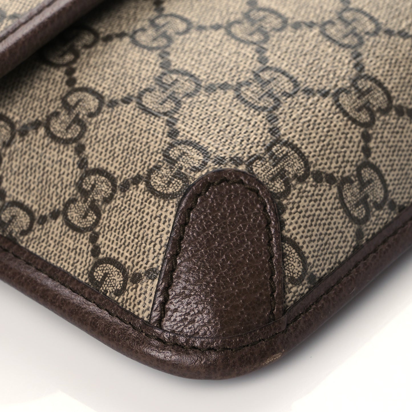 GG Supreme Monogram Neo Vintage Web Belt Bag Brown