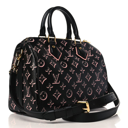 Louis Vuitton Monogram Fall for You Speedy Bandouliere 25 Black 3 of 9