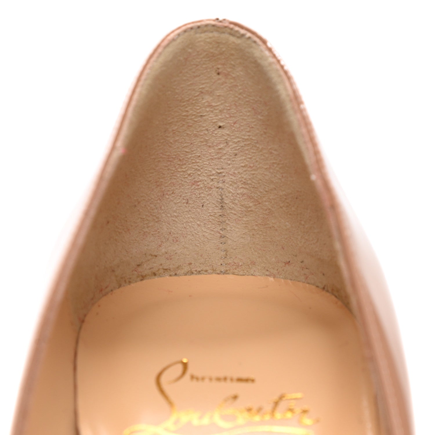 Christian Louboutin Patent Kate 100 Pumps 36 Nude 7 of 10