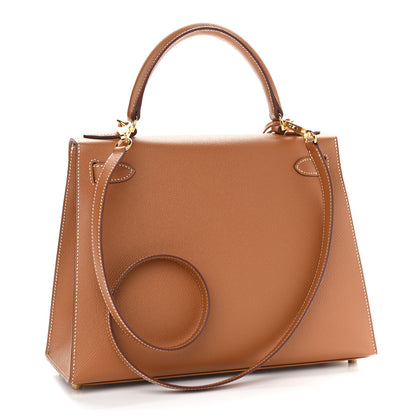 Hermes Epsom Kelly Sellier 28 Gold 3 of 11