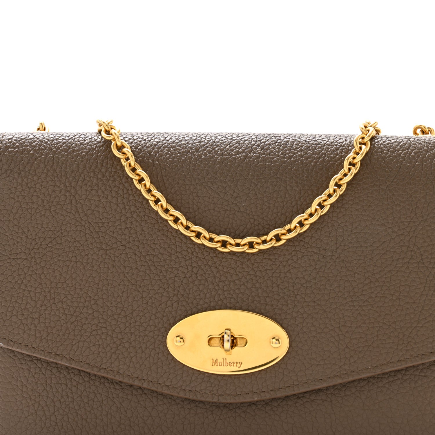 Mulberry Small Classic Grain Calfskin Small Darley Clay 6 of 10