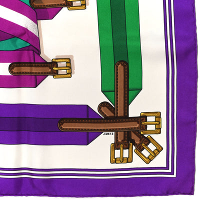 Hermes Silk Les Sangles Scarf 90 4 of 6