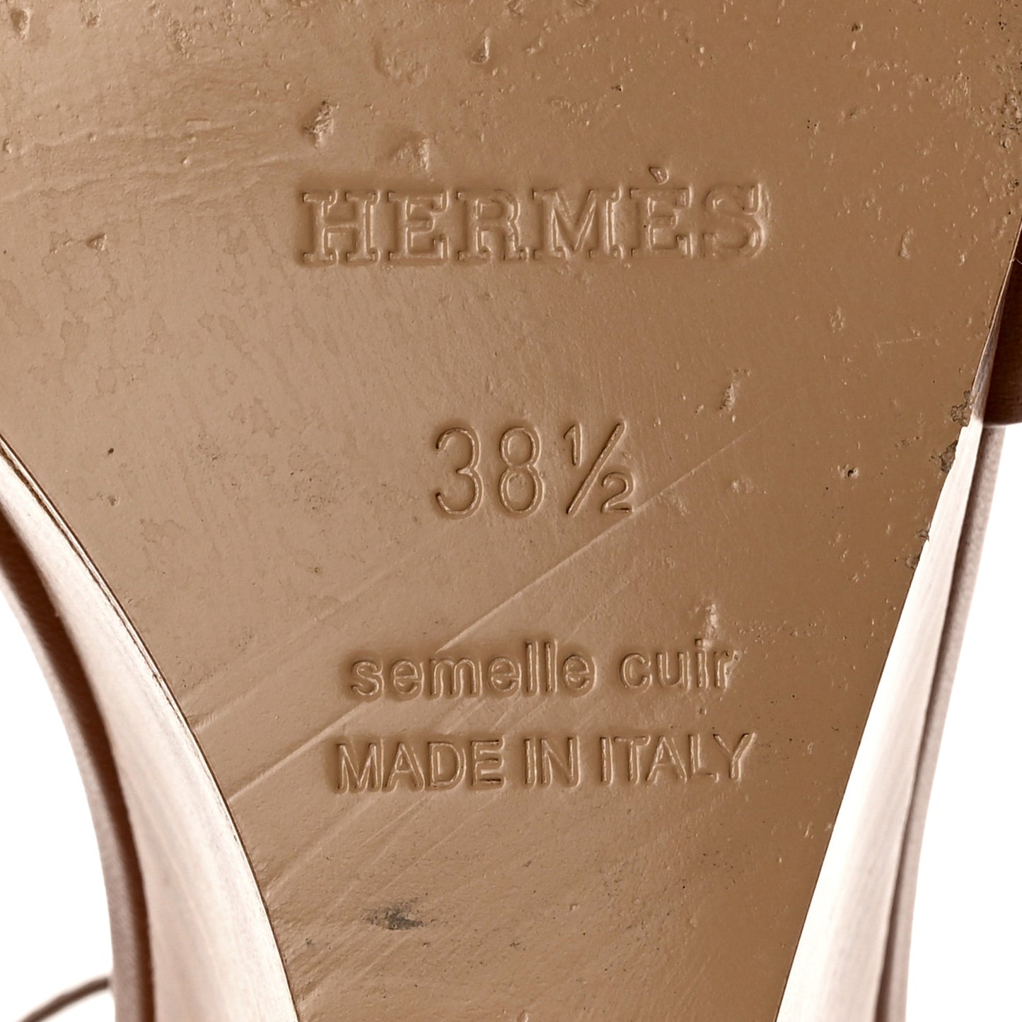 Calfskin Legend Wedge Sandals 38.5 Gold