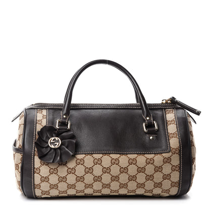 Gucci Monogram Trophy Satchel Ebony 1 of 11
