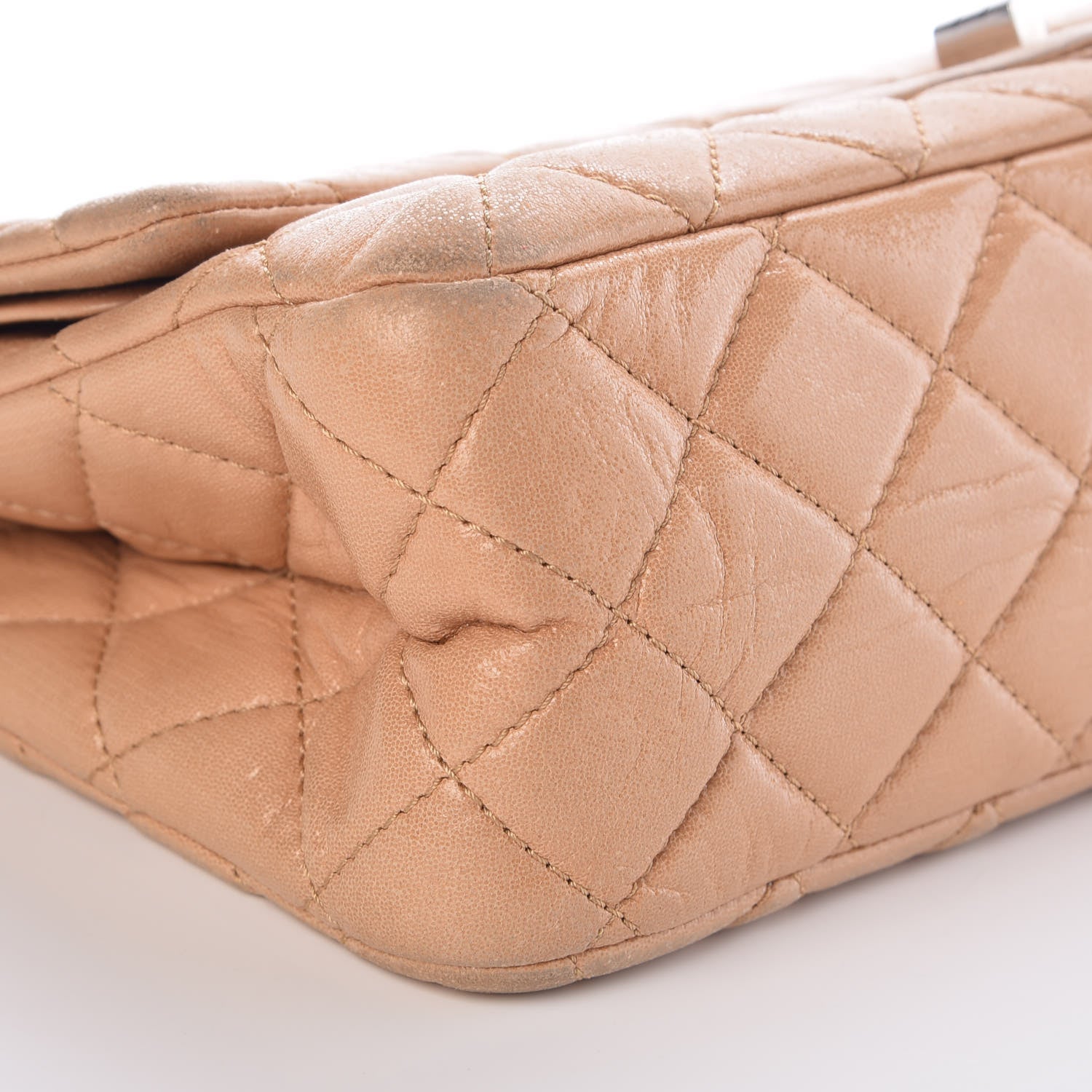 Chanel Iridescent Calfskin Quilted 2.55 Reissue 227 Flap Beige 12 of 16