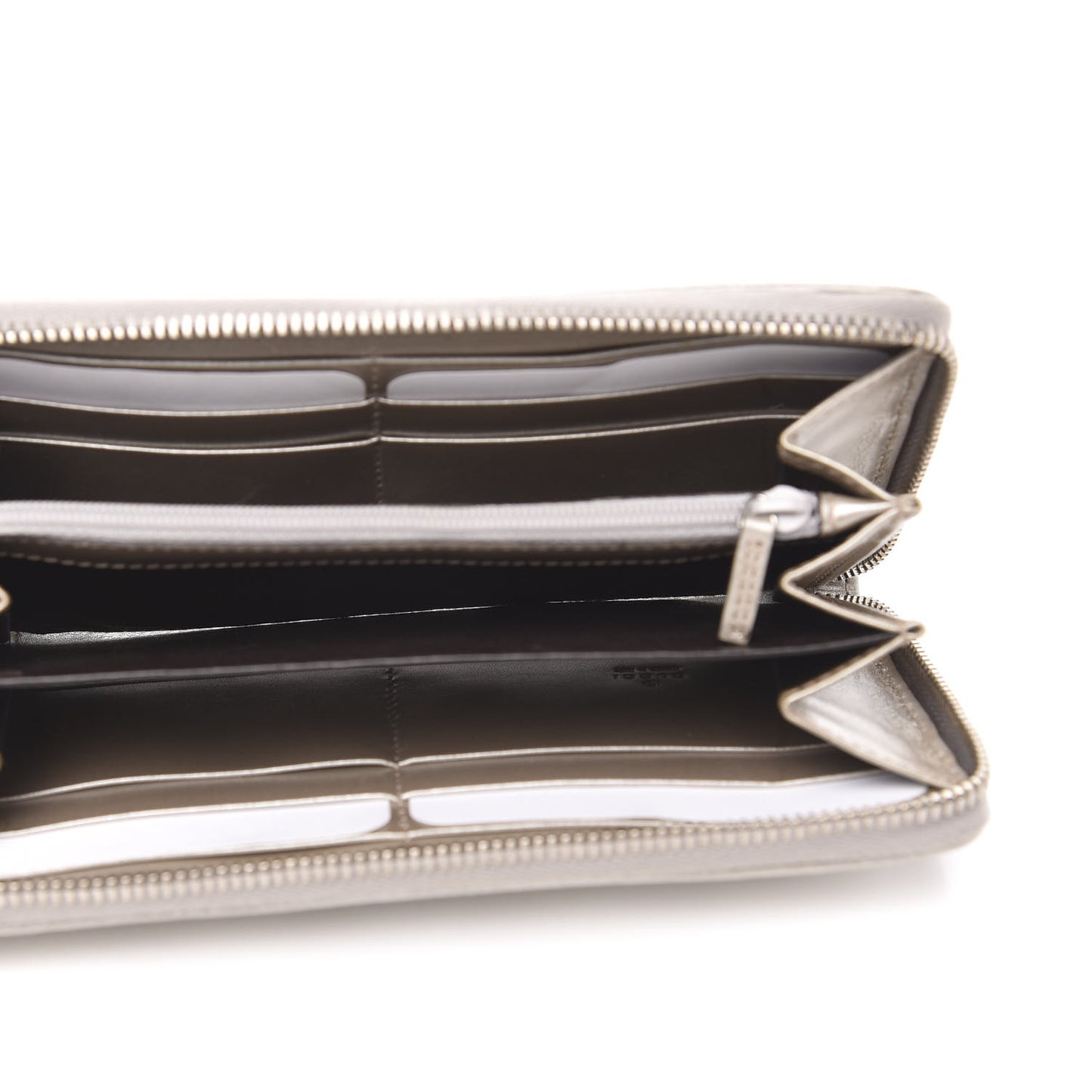 Imprime Monogram GG Pierce Zip Around Wallet Silver
