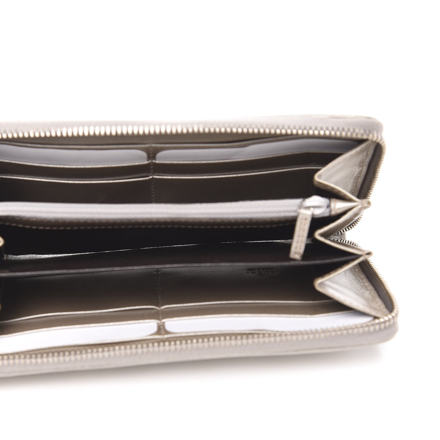 Gucci Imprime Monogram GG Pierce Zip Around Wallet Silver 5 of 10
