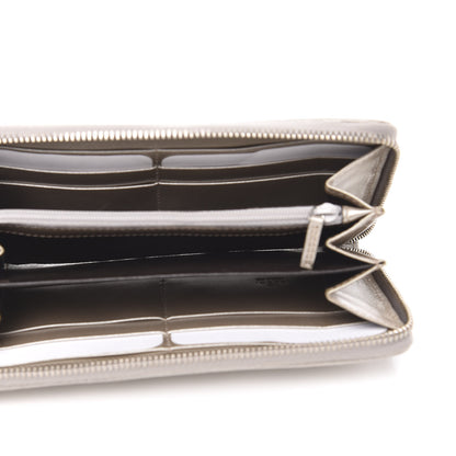 Gucci Imprime Monogram GG Pierce Zip Around Wallet Silver 5 of 10