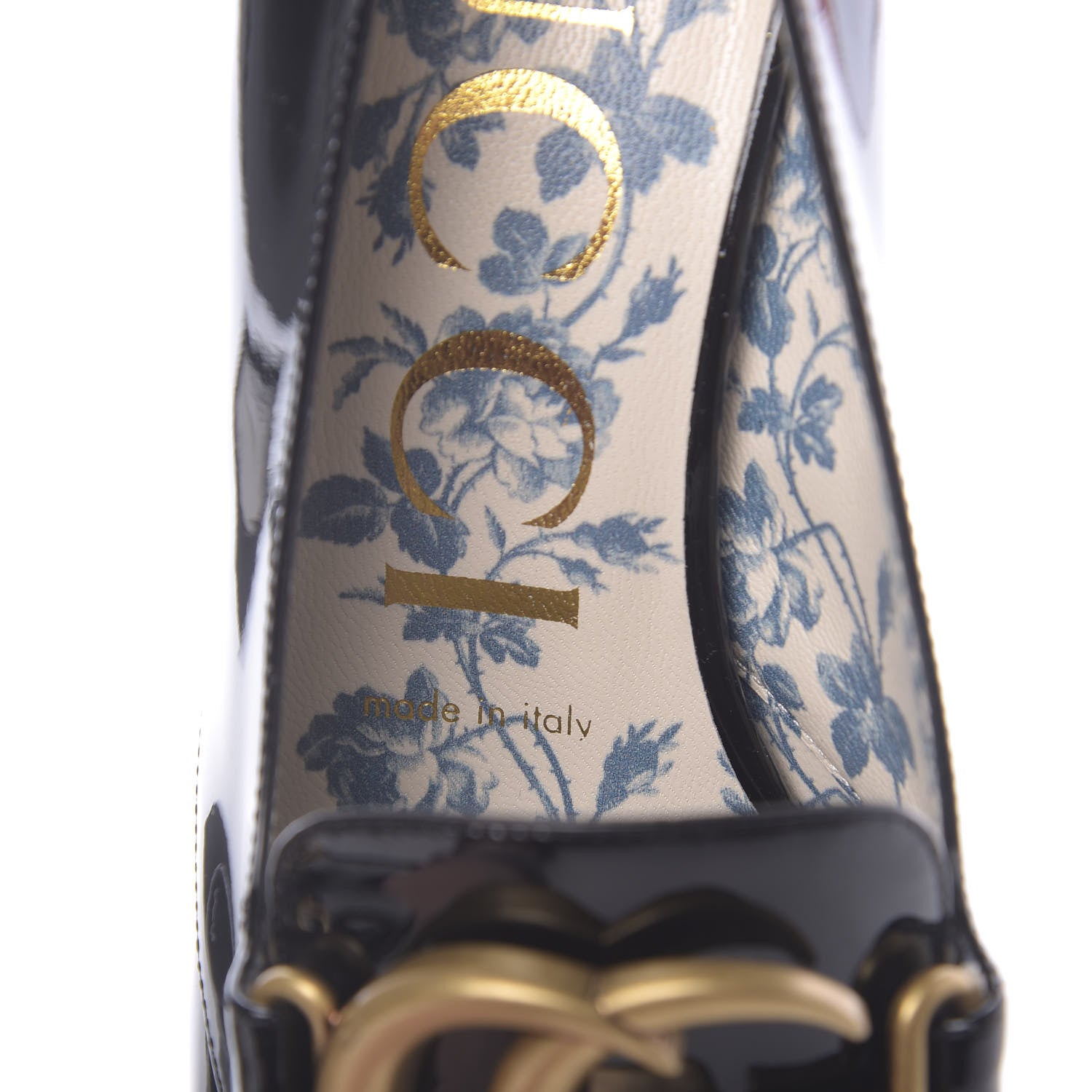 Gucci Vernice GG Victoire 55mm Loafer Pumps 36.5 Black 6 of 9