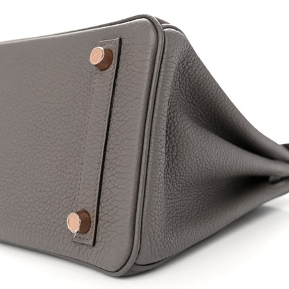 Hermes Togo Birkin 25 Etain 9 of 9