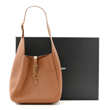 Saint Laurent Grained Calfskin Small Le 5 A 7 Supple Hobo Fox 12 of 12