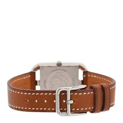 Hermes Stainless Steel Barenia 23mm Cape Cod Quartz Watch Fauve 3 of 5