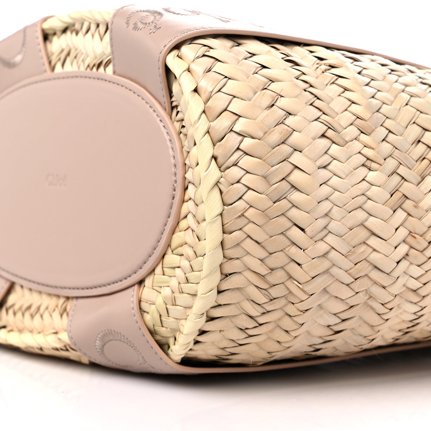 Chloe Raffia Smooth Calfskin Medium Sense Basket 7 of 7