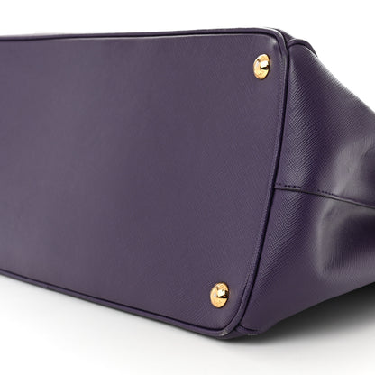 Prada Saffiano Medium Galleria Double Zip Tote Viola 9 of 9