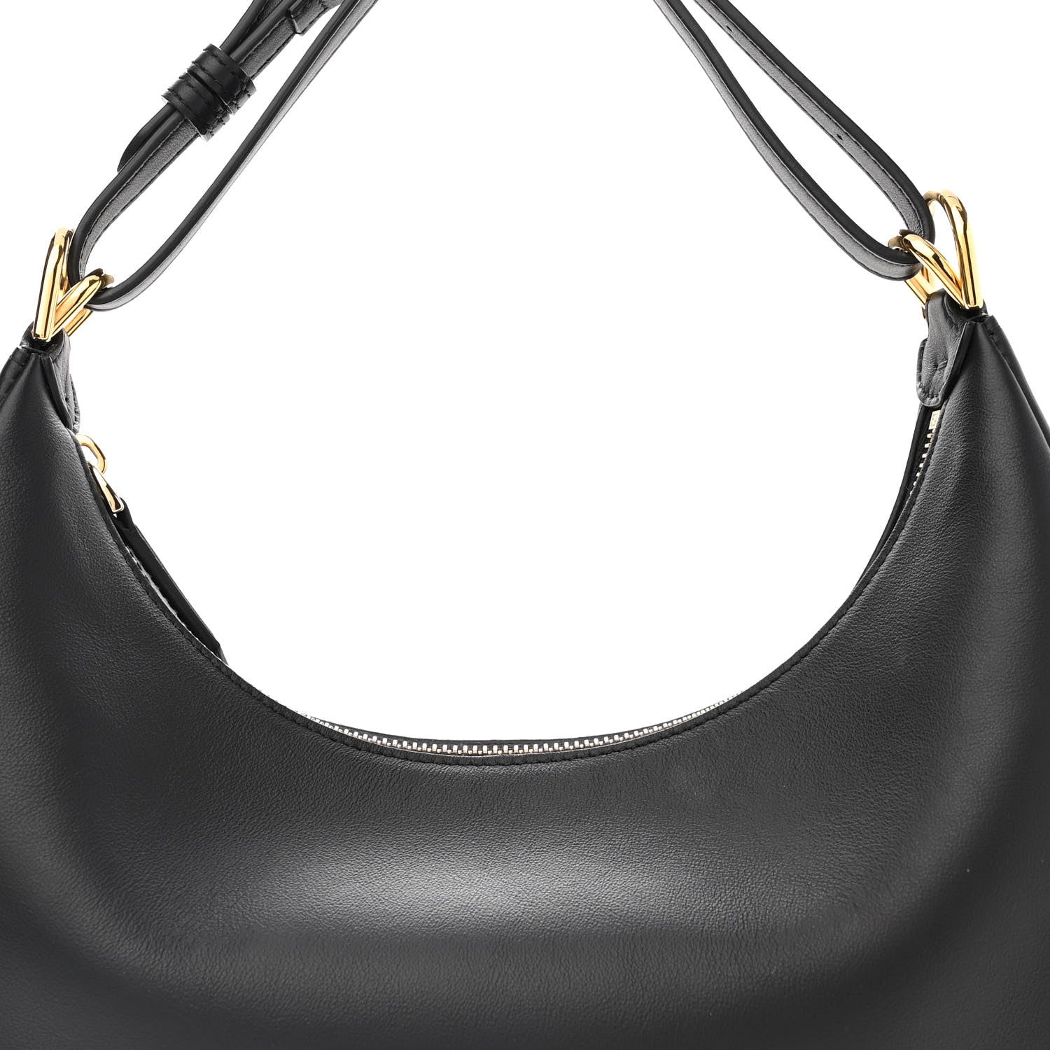 Fendi Vitello Grace Matte Small Fendigraphy Hobo Bag Black 8 of 11