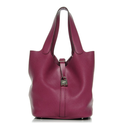 Hermes Taurillon Clemence Picotin Lock 26 GM Tosca 1 of 8