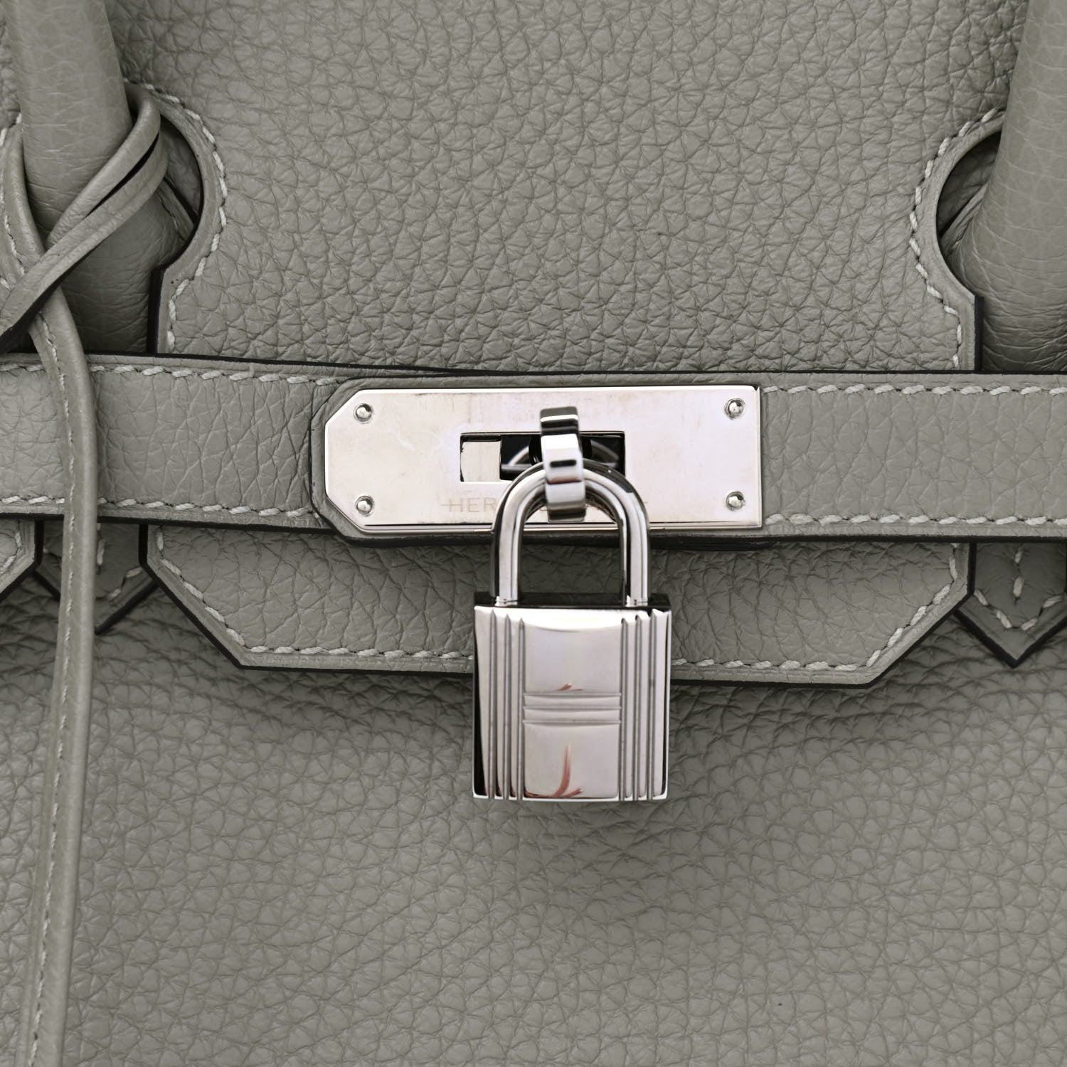 Hermes Taurillon Clemence Birkin 30 Sauge 8 of 10