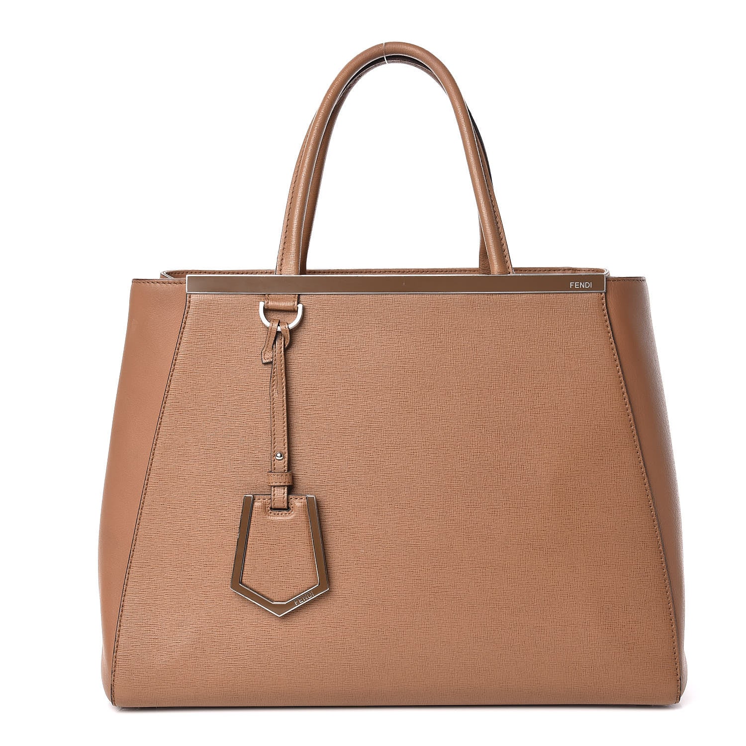 Fendi Vitello Elite Regular 2Jours Tote Orzo 1 of 21