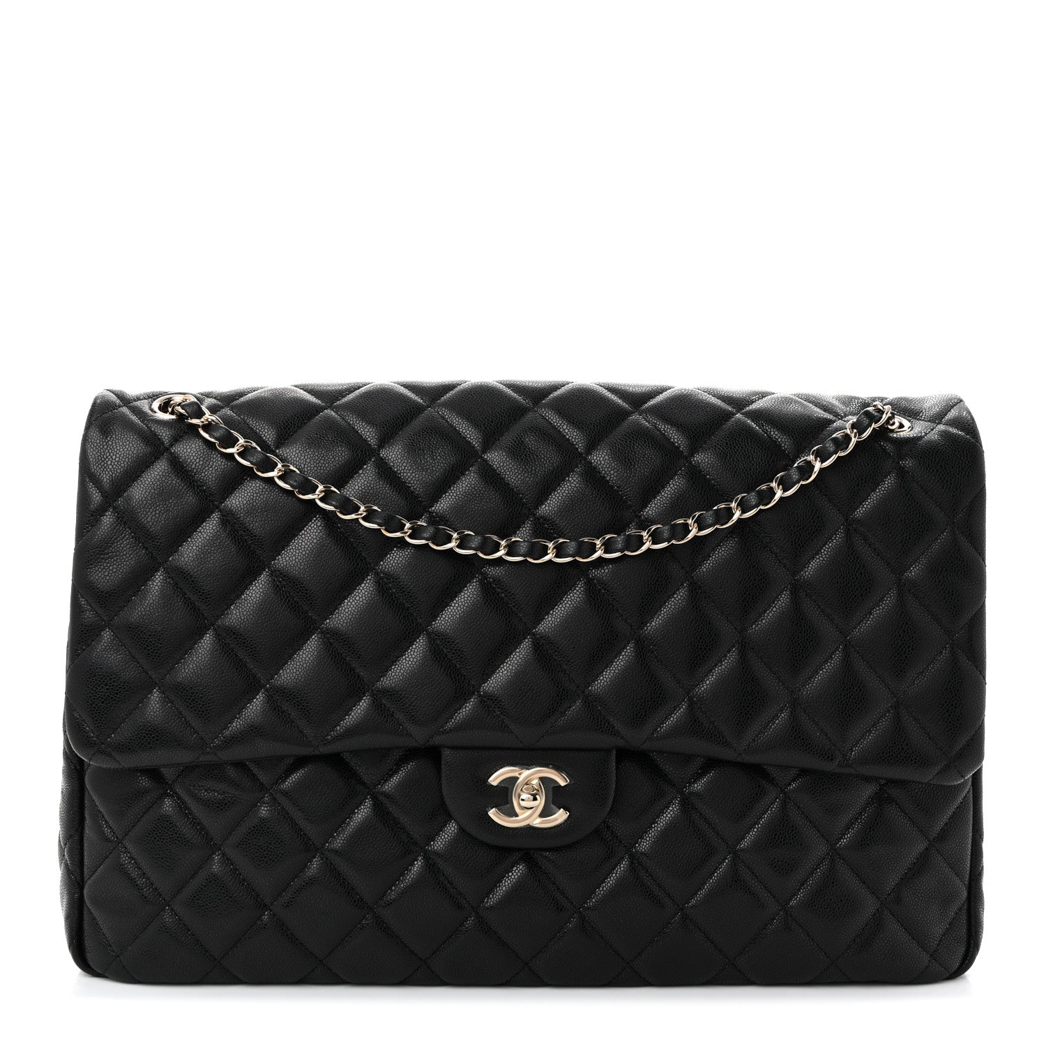 Chanel Caviar Quilted XXL Travel Flap Bag Black 1 of 10