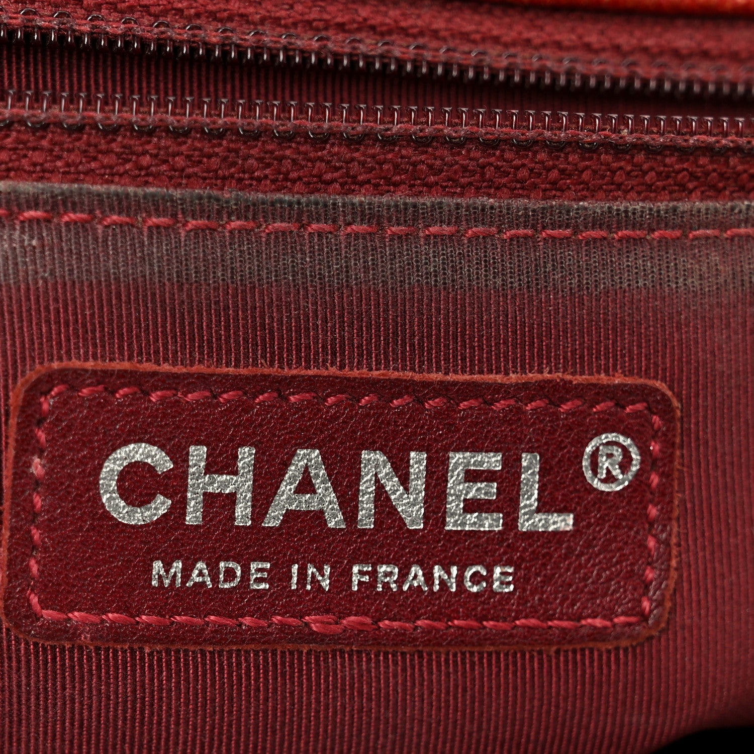 Chanel Caviar Quilted New Medium Boy Flap Dark Red 6 of 14