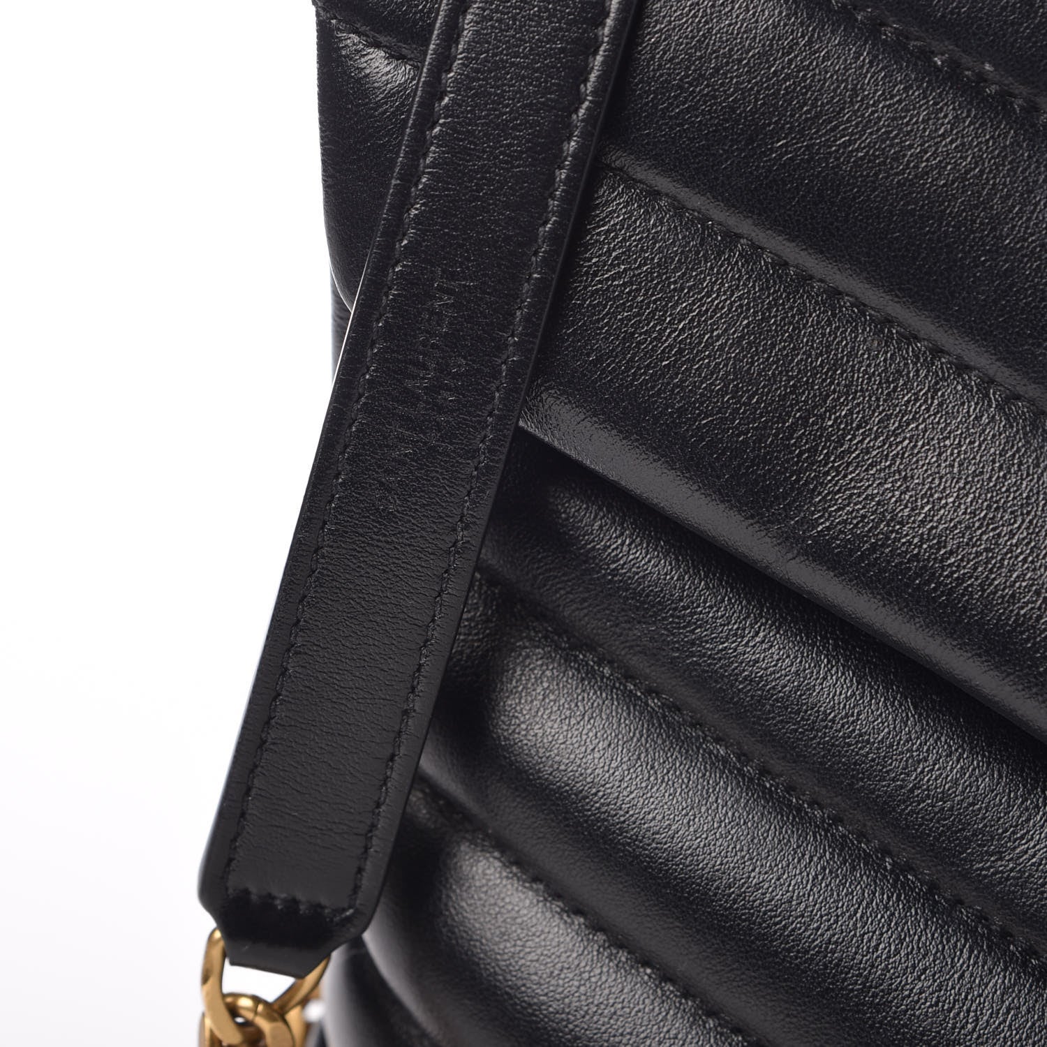 Saint Laurent Calfskin Y Quilted Monogram Medium Loulou Chain Satchel Black 8 of 11