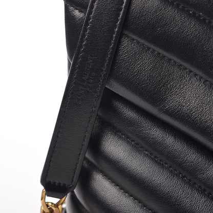 Saint Laurent Calfskin Y Quilted Monogram Medium Loulou Chain Satchel Black 8 of 11