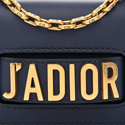 Christian Dior Calfskin Mini J'Adior Chain Flap Bag Navy Blue 8 of 10