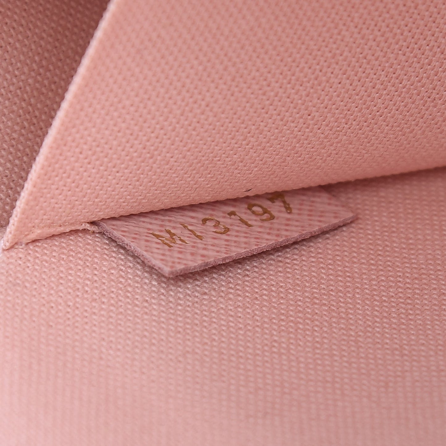 Damier Azur Pochette Felicie Chain Wallet Rose Ballerine