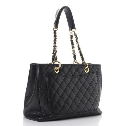 Chanel Caviar Quilted Grand Shopping Tote GST Black 3 of 18