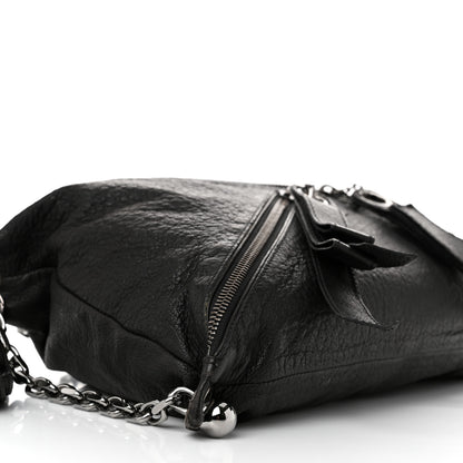 Christian Louboutin Nappa Okapi Medium Trophe Shoulder Bag Black 7 of 10