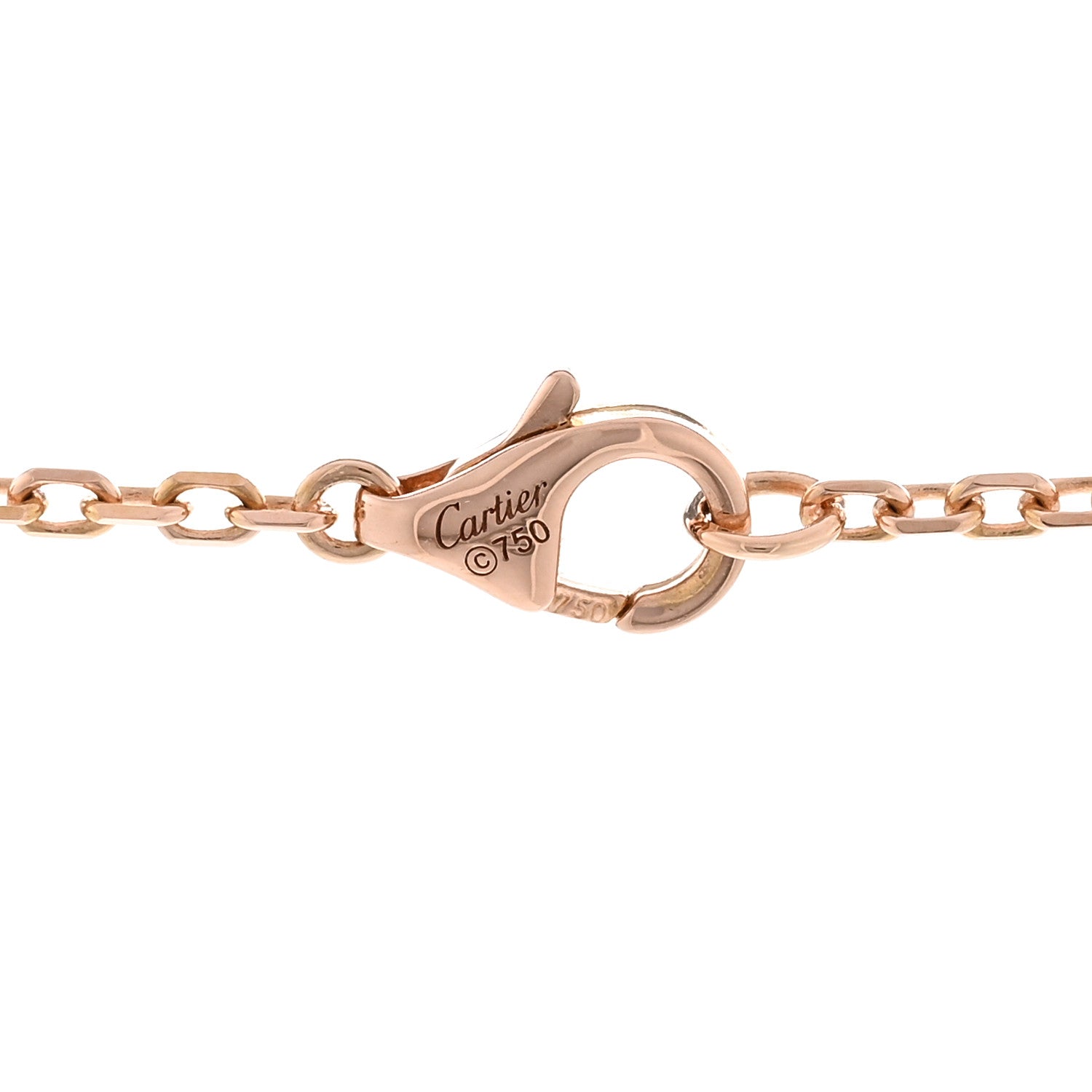 Cartier 18K Pink White Yellow Gold Diamond Trinity Pendant Necklace 4 of 4