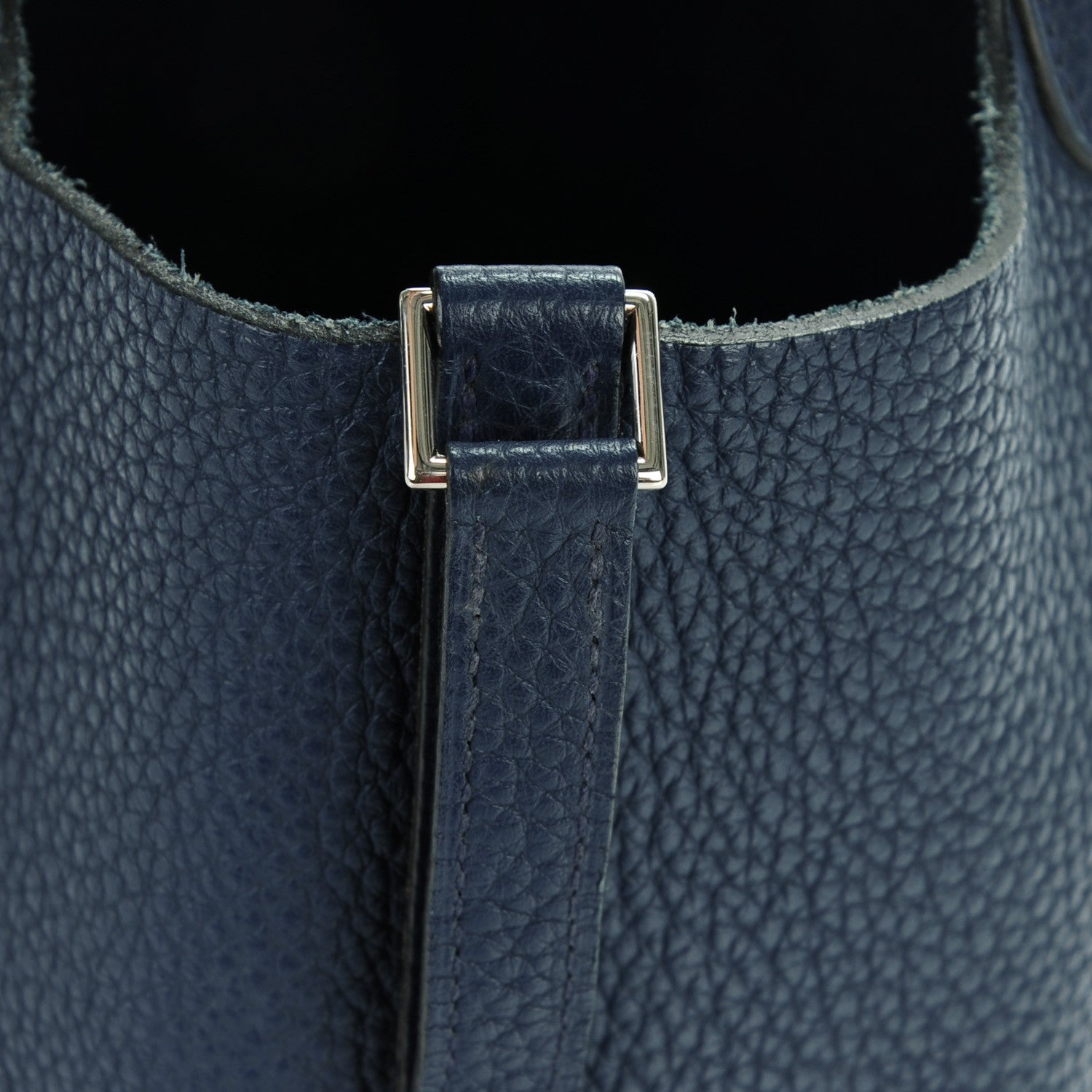 Hermes Taurillon Clemence Picotin 22 MM Bleu De Malte 9 of 11
